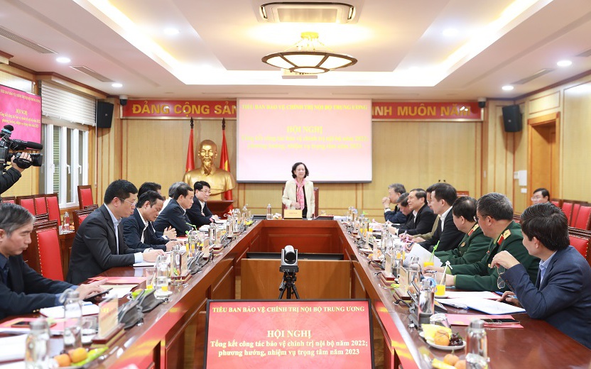 Tiểu ban Bảo vệ chính trị nội bộ Trung ương họp phiên thứ nhất năm 2023 