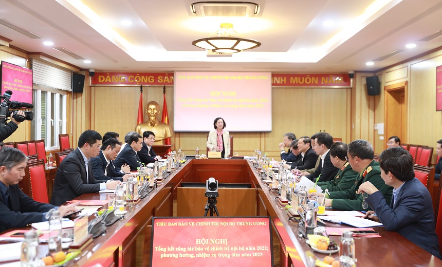 Tiểu ban Bảo vệ chính trị nội bộ Trung ương họp phiên thứ nhất năm 2023
 - Ảnh 1.