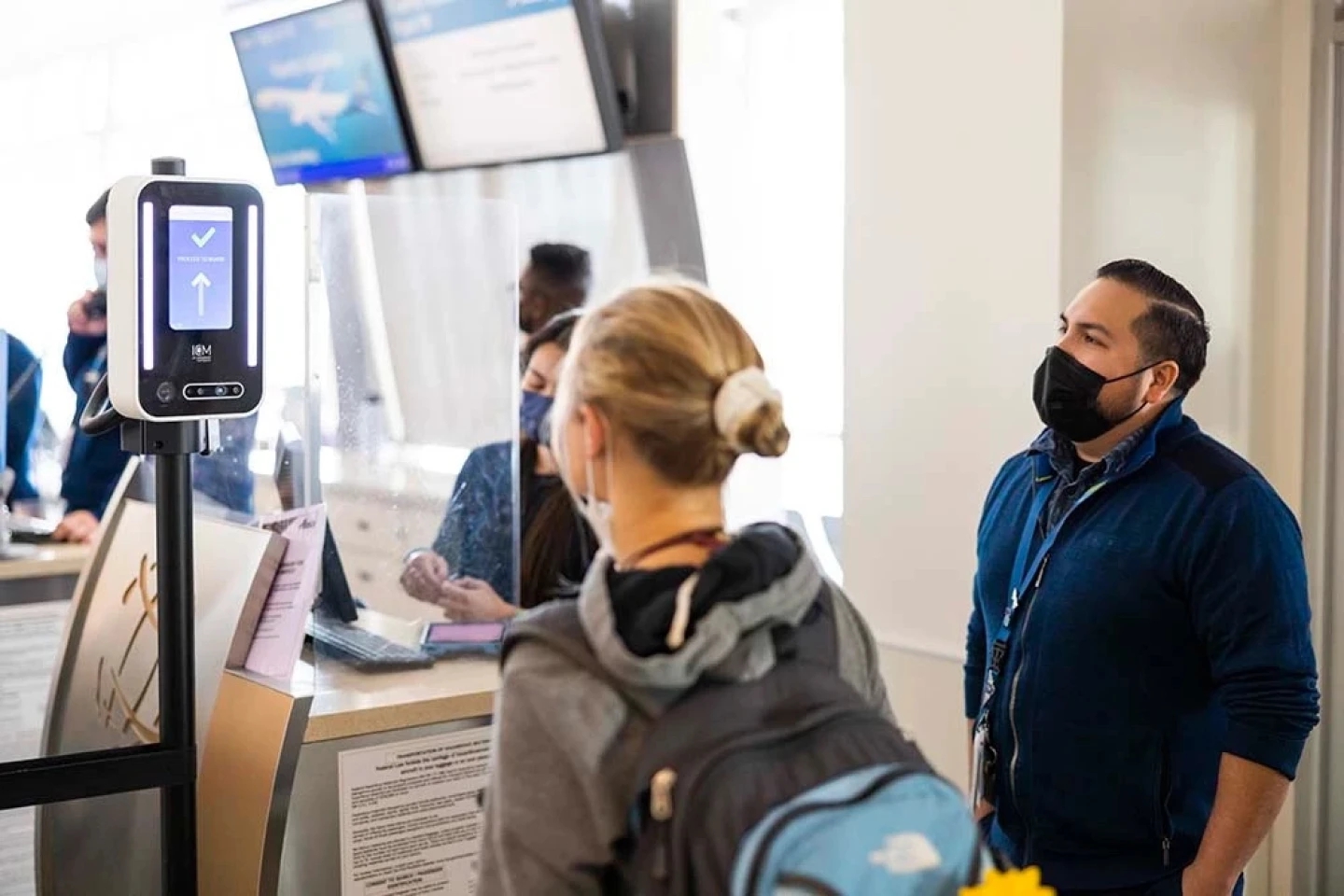 Alaska Airlines đang đầu tư vào công nghệ sinh trắc học như nhận dạng khuôn mặt để cải thiện trải nghiệm của khách hàng. Ảnh: @Hãng hàng không Alaska.