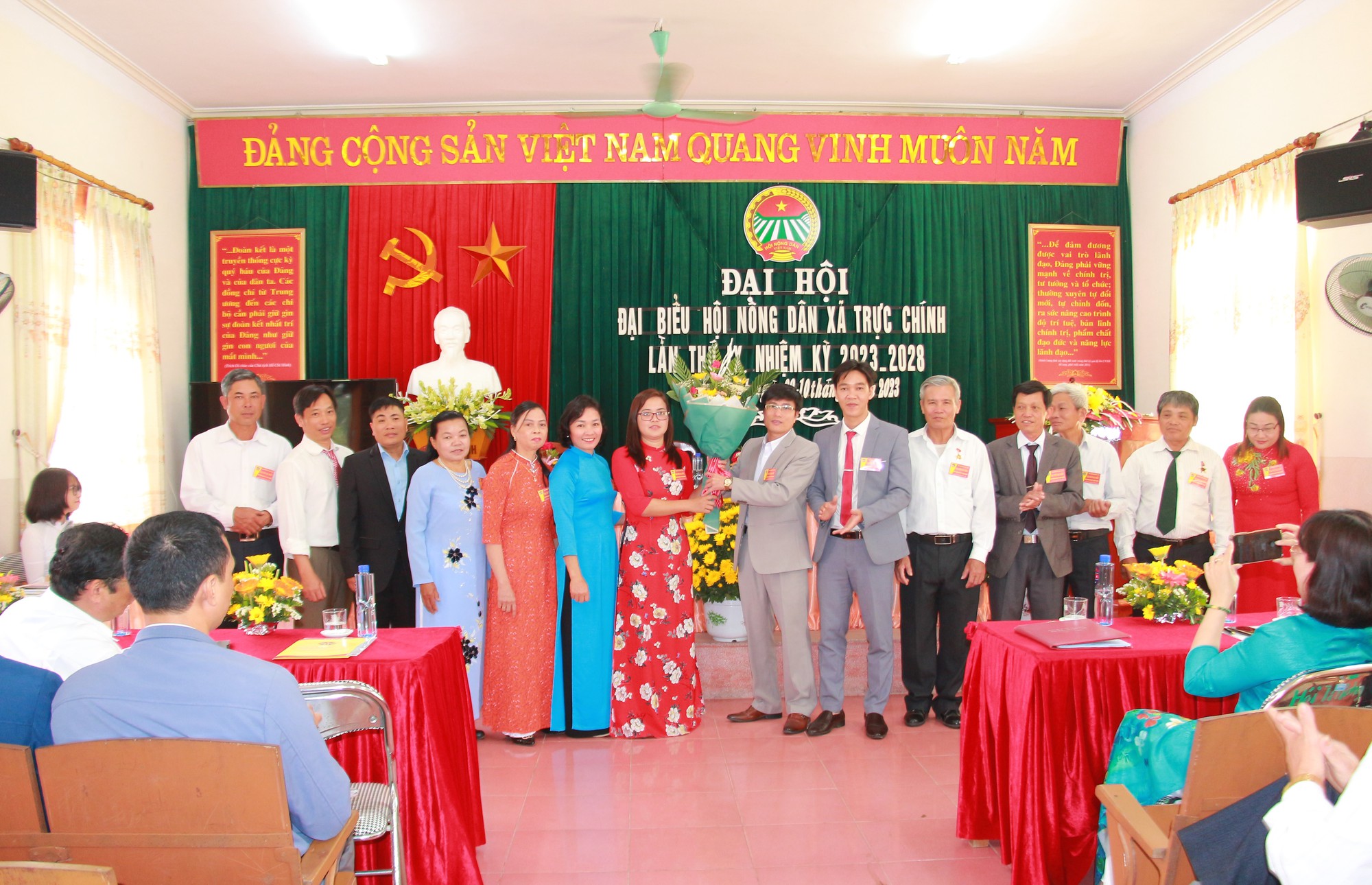Nam Định: Hội Nông dân xã Trực Chính tổ chức thành Đại hội lần thứ IX, nhiệm kỳ 2023  - 2028 - Ảnh 4.