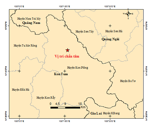 Kon Tum liên tiếp xảy ra động đất - Ảnh 1.