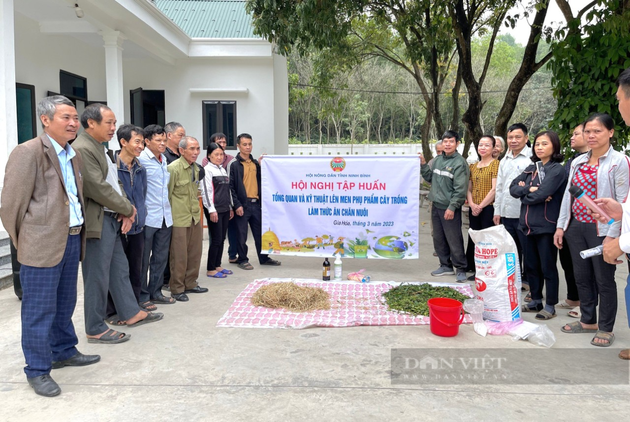 Ninh Bình: Gần 300 hội viên, nông dân được tập huấn kỹ thuật lên men phụ phẩm cây trồng làm thức ăn chăn nuôi - Ảnh 1.