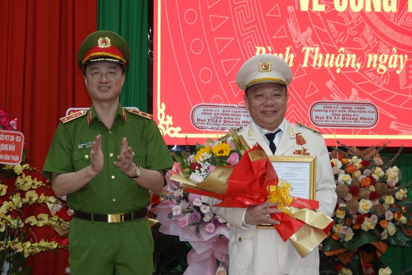 Đại tá Lê Quang Nhân được bổ nhiệm làm giám đốc Công an tỉnh Bình Thuận - Ảnh 2.