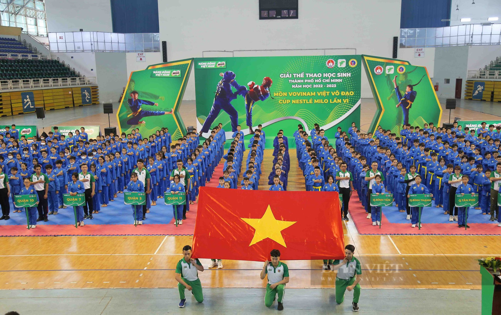 Kỷ lục gần 2.000 võ sinh tranh tài Giải Vovinam học sinh TP.HCM 2023 - Ảnh 1.