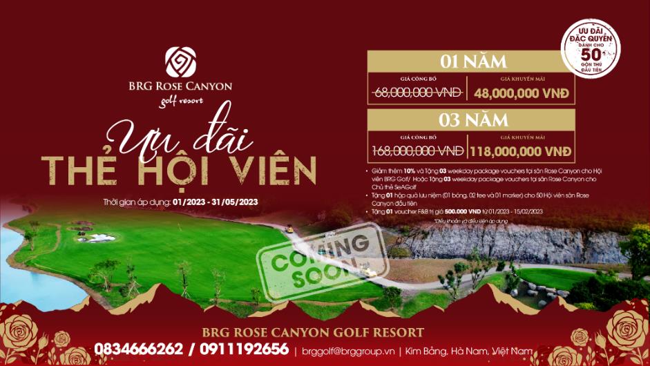 Ưu đãi hấp dẫn chưa từng có nhân dịp khai trương sân BRG Rose Canyon Golf Resort - Ảnh 1.