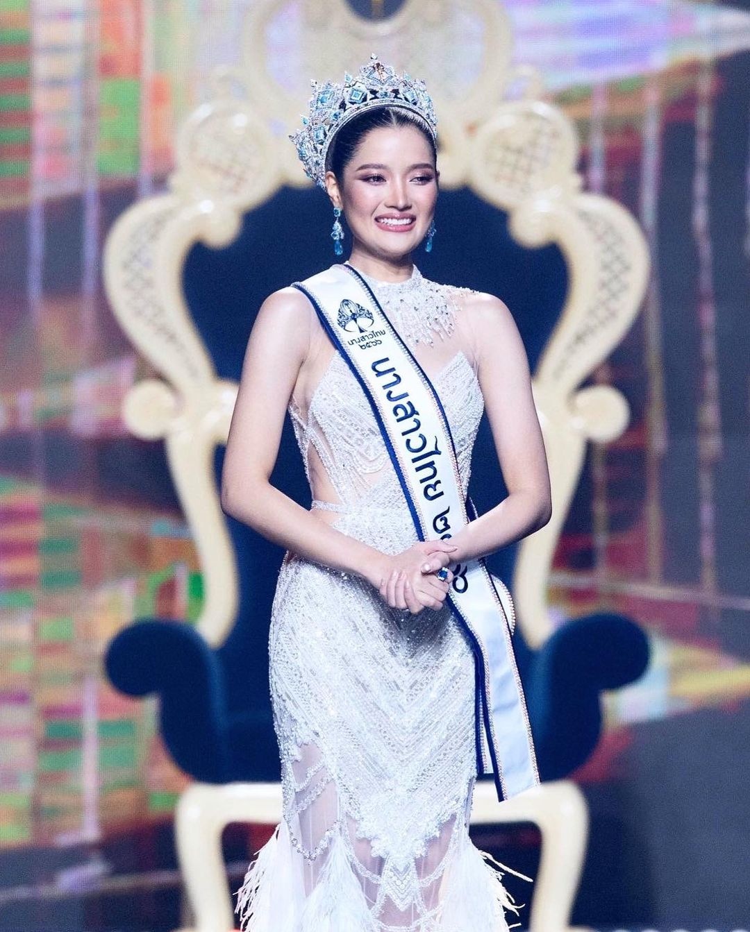 Nhan sắc xinh đẹp đầy mê hoặc của mỹ nhân Thái Lan khiến Mai Phương &quot;dè chừng&quot; tại Miss World 2023 - Ảnh 1.