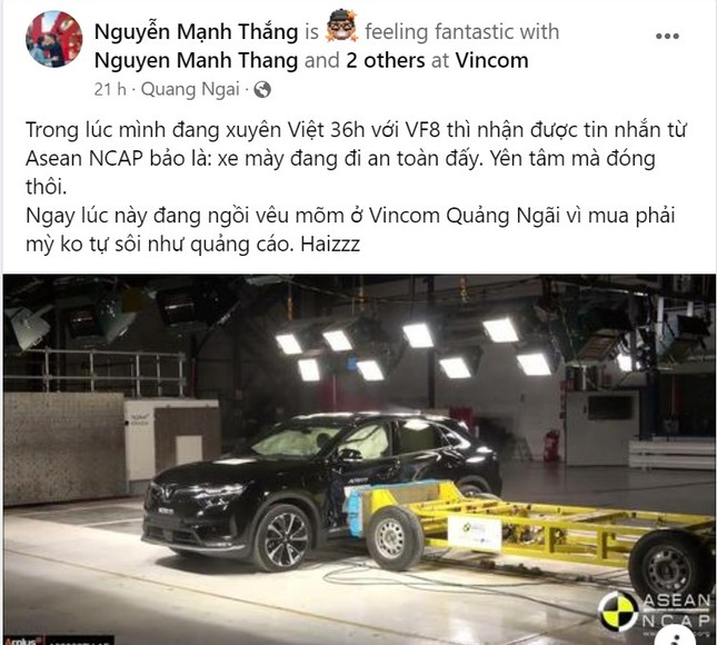 Chủ xe VinFast VF 8 chia sẻ về hành trình xuyên Việt trong thời gian kỷ lục - Ảnh 4.