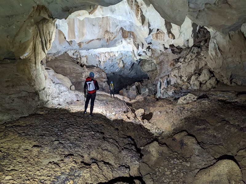 Phát hiện thêm hệ thống hang động nguyên sơ với thạch nhũ độc đáo ở Quảng Bình - Ảnh 5.