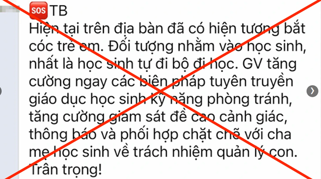 Hà Nội: Tin &quot;bắt cóc trẻ em&quot; ở Hoàng Mai là bịa đặt - Ảnh 1.