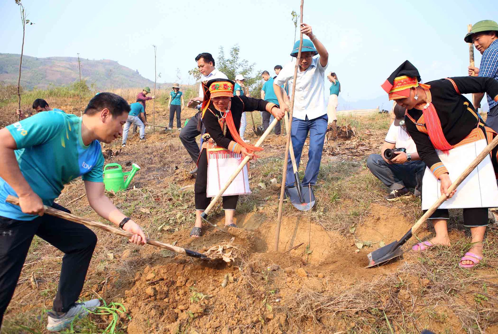 Chương trình “1 triệu cây xanh”:  BIDV trồng 2.500 cây xanh tại Lai Châu - Ảnh 1.