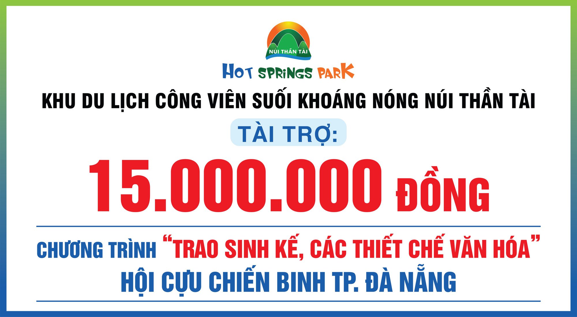Khu du lịch Núi Thần Tài tặng 8000 vé tham quan tri ân Hội Cựu chiến binh Đà Nẵng - Ảnh 4.