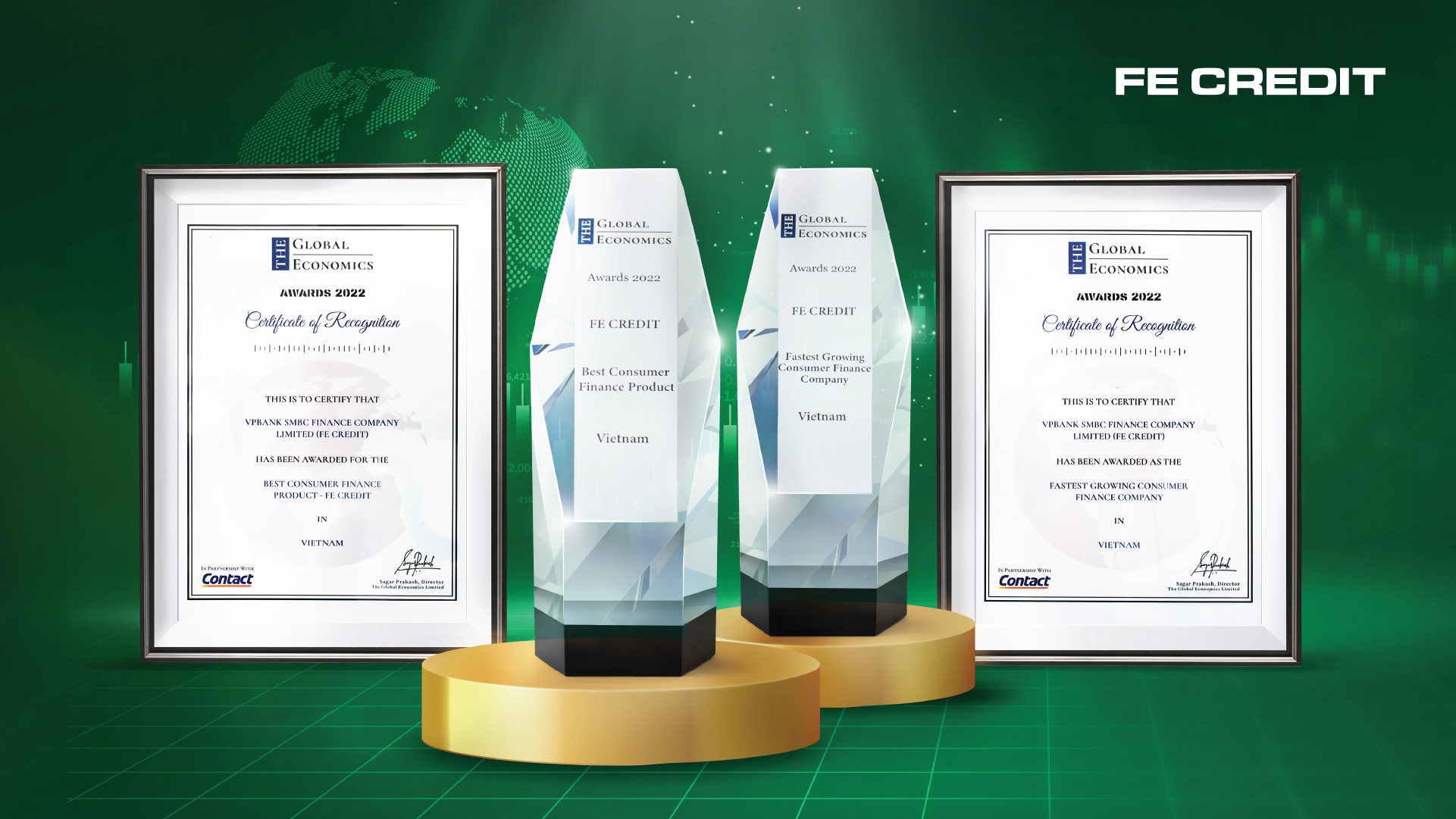 FE CREDIT vinh dự nhận 2 giải thưởng quốc tế từ tạp chí The Global Economics - Ảnh 1.