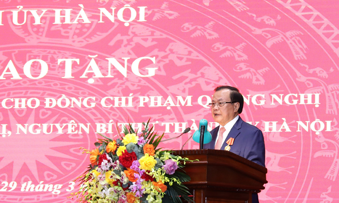 Bí Thư Hà Nội: Ông Phạm Quang Nghị đóng góp quan trọng vào những thành quả mà Thủ đô có được - Ảnh 3.