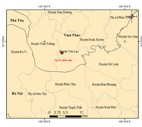 Huyện Yên Lạc của tỉnh Vĩnh Phúc bất ngờ xuất hiện động đất  - Ảnh 2.