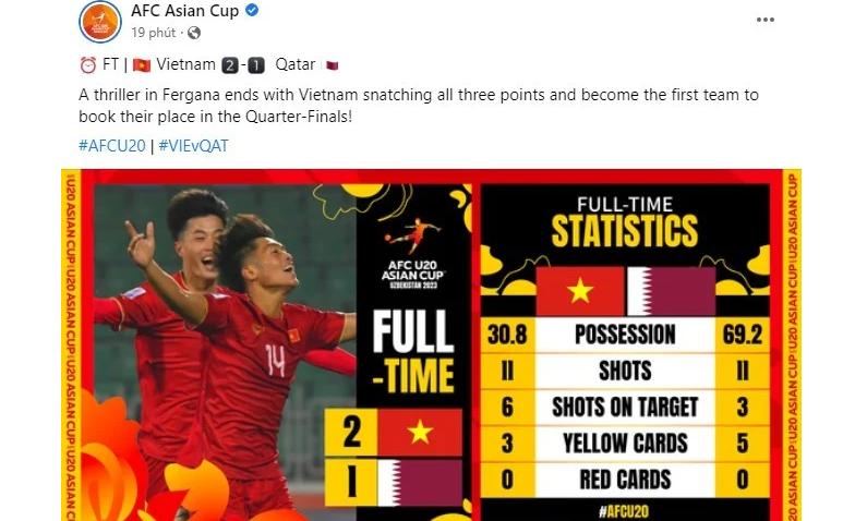Tin sáng (5/3): Trang chủ của AFC khiến U20 Việt Nam… mừng hụt - Ảnh 1.