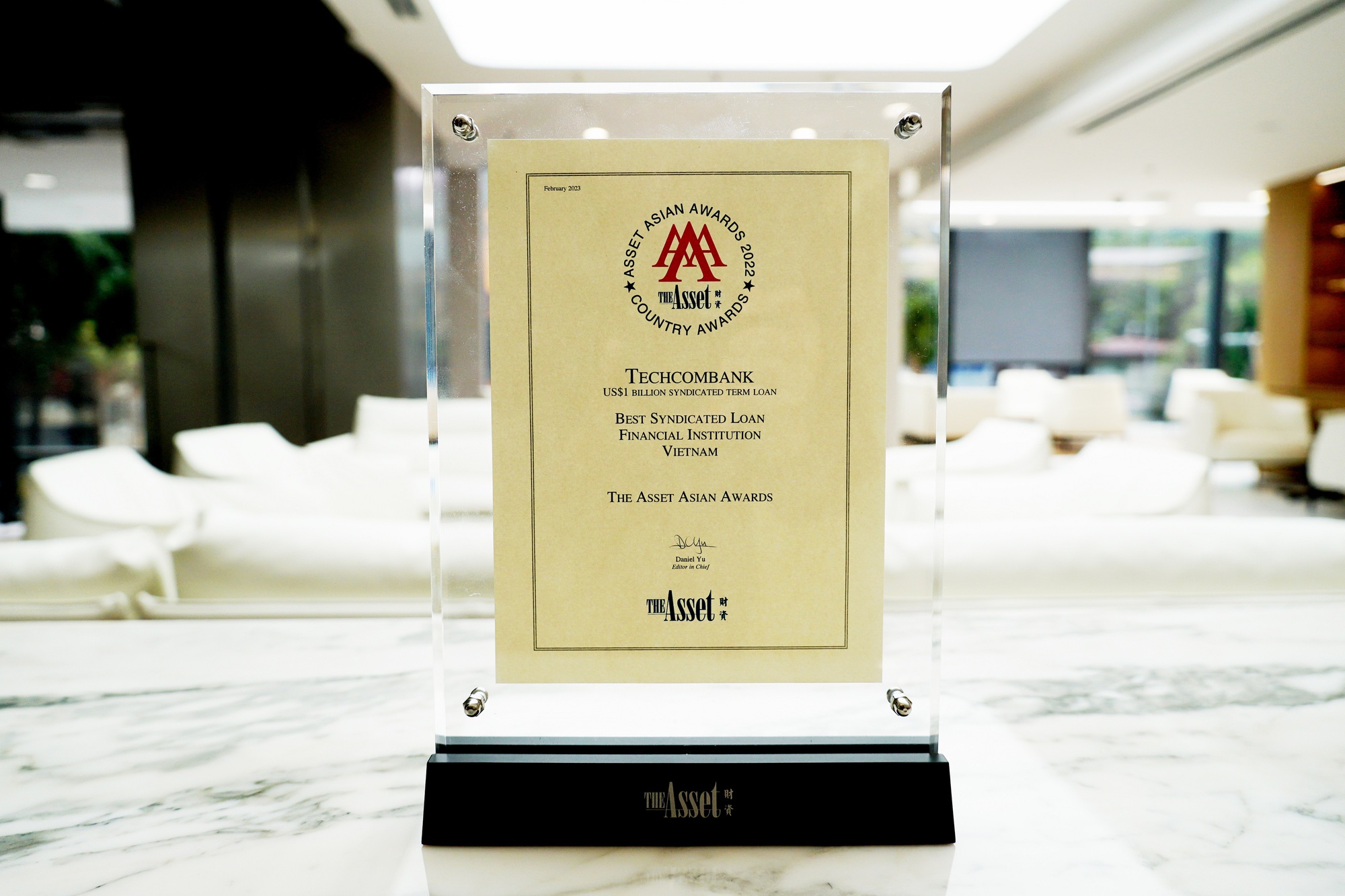 Techcombank nhận giải quốc tế The Asset “Giao dịch vay hợp vốn thành công nhất tại Việt Nam” - Ảnh 1.