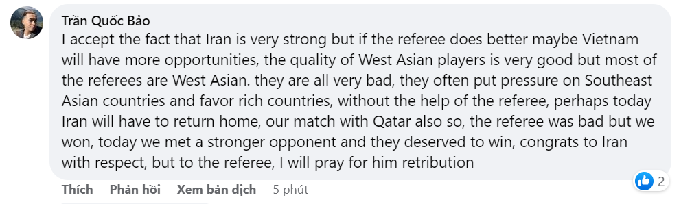 CĐV châu Á: &quot;Thật khó hiểu khi AFC dùng trọng tài Tây Á trong trận đấu có Iran&quot; - Ảnh 4.