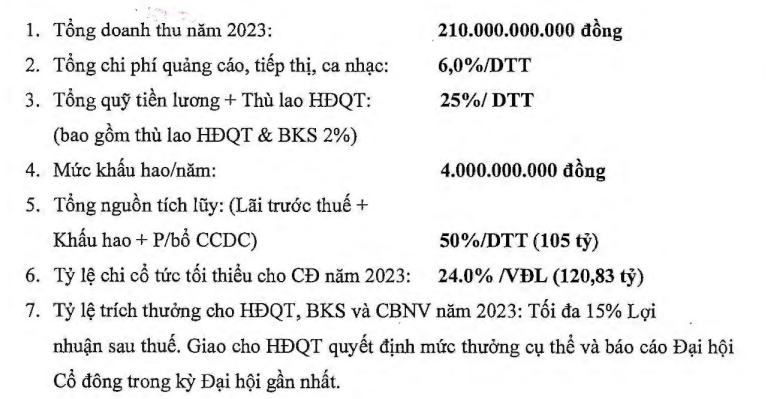 Công viên nước Đầm Sen (DSN) công bố kế hoạch kinh doanh năm 2023, cổ tức tối thiểu 24% - Ảnh 1.