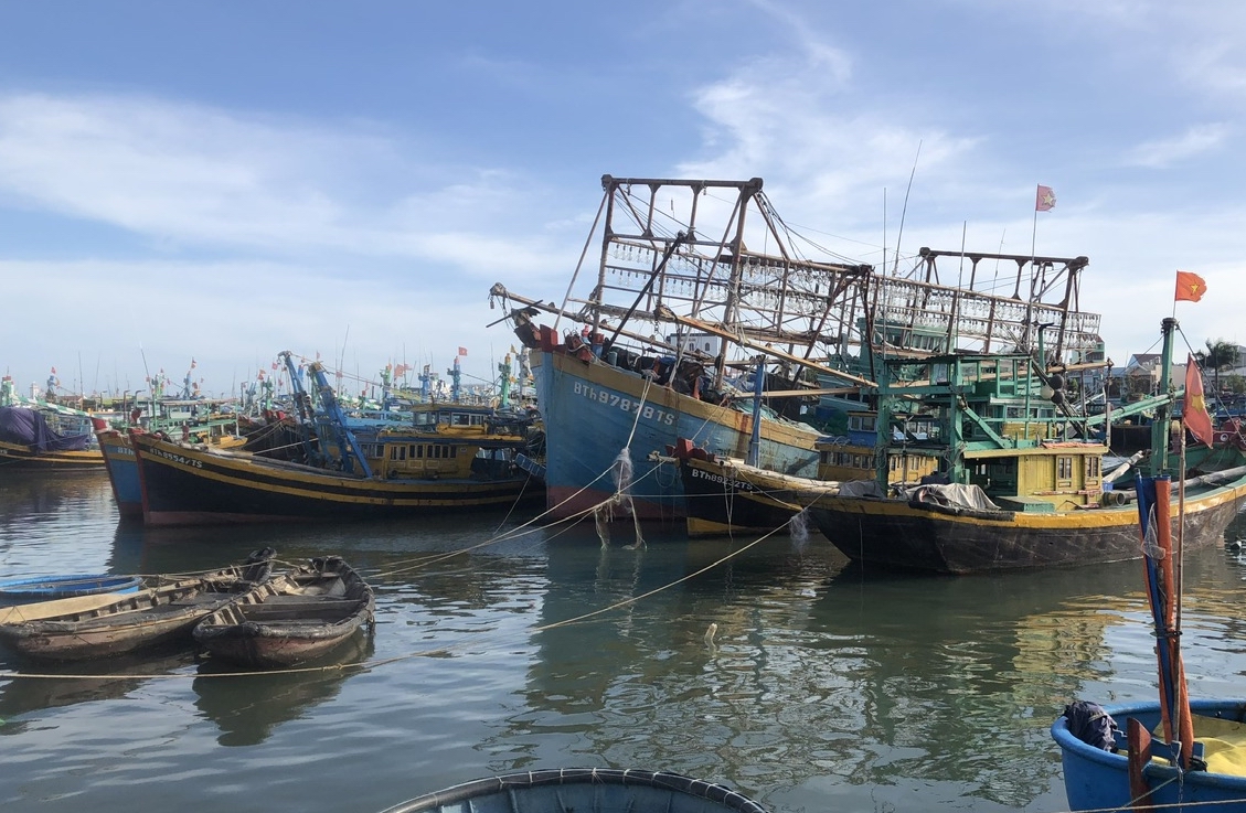 Diễn biến mới nhất vụ tìm kiếm 2 thuyền viên mất tích trên vùng biển Phú Quý tỉnh Bình Thuận  - Ảnh 1.