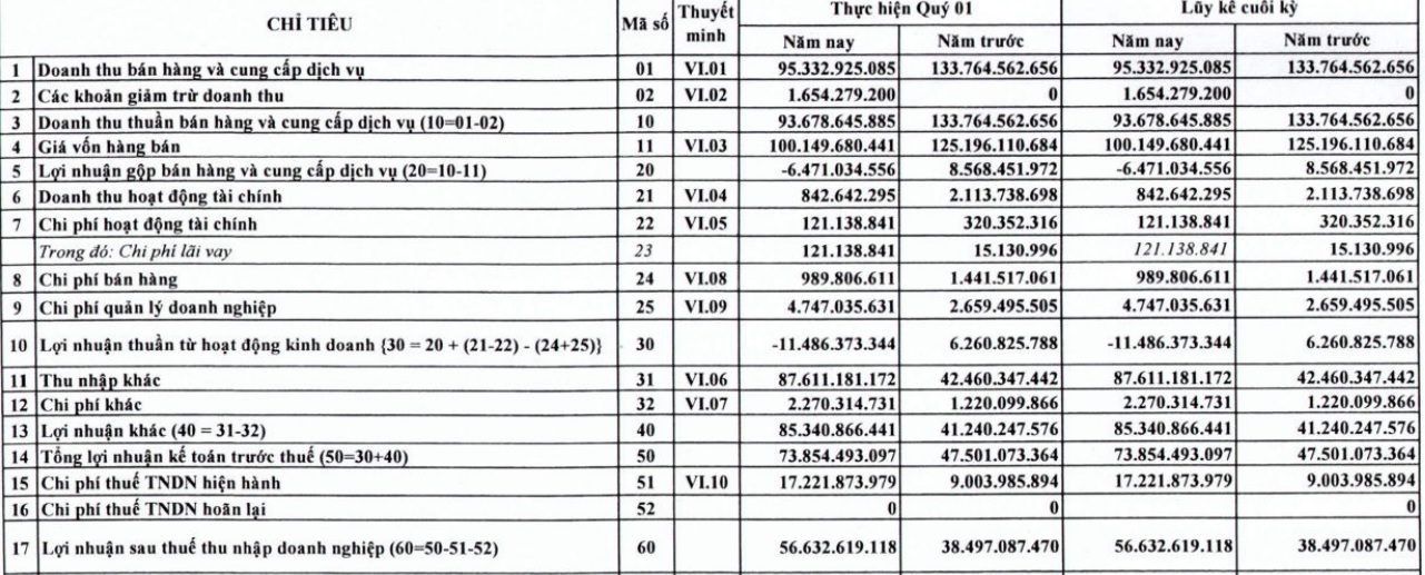 Thu nhập từ thanh lý cây cao su tăng vọt giúp Cao su Tân Biên (RTB) thoát lỗ trong quý I/2023 - Ảnh 1.