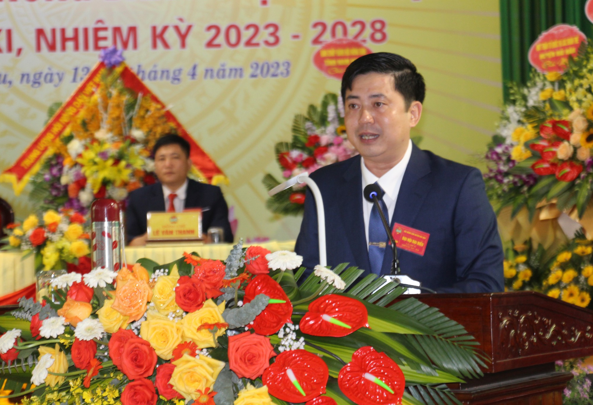 Ông Mai Xuân Hòa tái đắc cử Chủ tịch Hội Nông dân huyện Hải Hậu, nhiệm kỳ 2023 - 2028 - Ảnh 1.