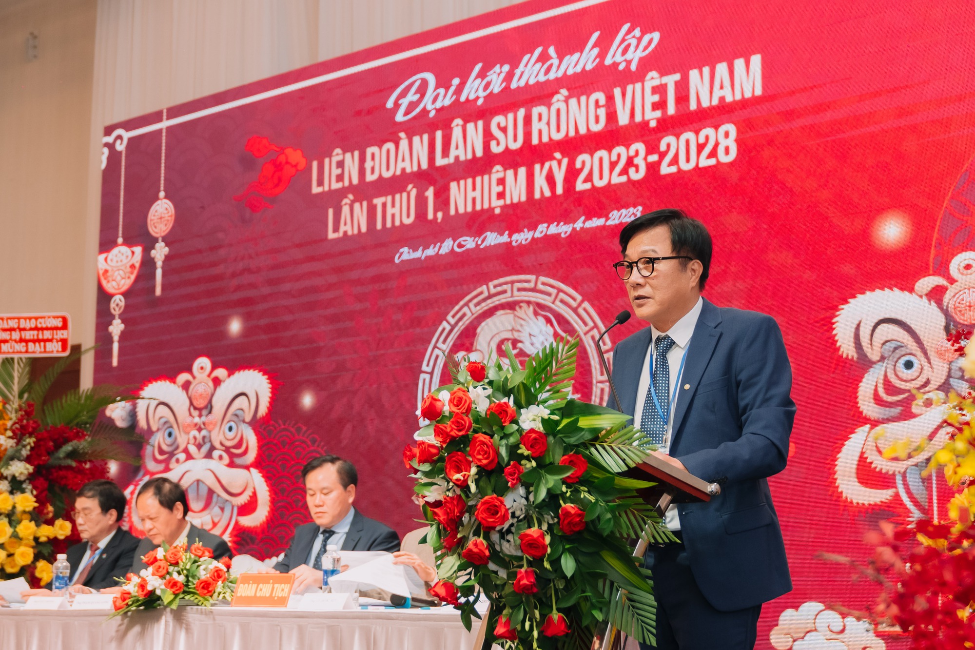 NSND Trọng Trinh đắc cử Phó chủ tịch Liên đoàn Lân Sư Rồng Việt - Ảnh 1.
