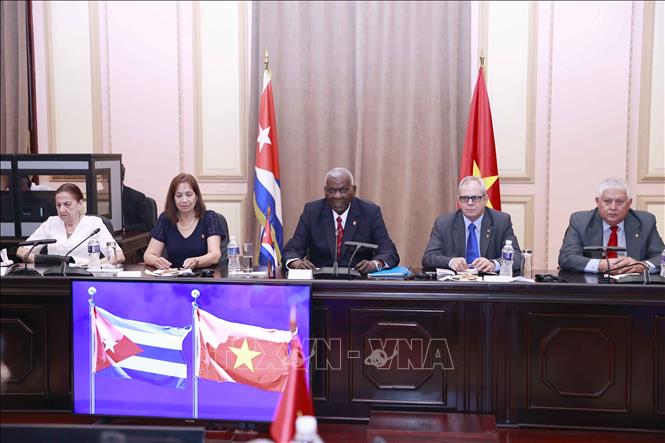 Chủ tịch Quốc hội Vương Đình Huệ hội đàm với Chủ tịch Quốc hội Cuba - Ảnh 2.