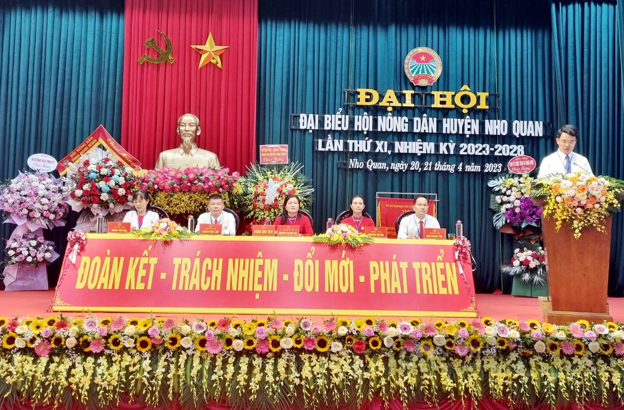 Đại hội điểm Hội Nông dân cấp huyện đầu tiên tại Ninh Bình: Không dùng văn bản giấy - Ảnh 2.