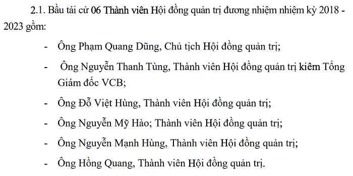 ĐHĐCĐ Vietcombank: Trình kế hoạch lợi nhuận 43.000 tỷ đồng, lộ diện người dự kiến thay thế ông Trương Gia Bình - Ảnh 1.