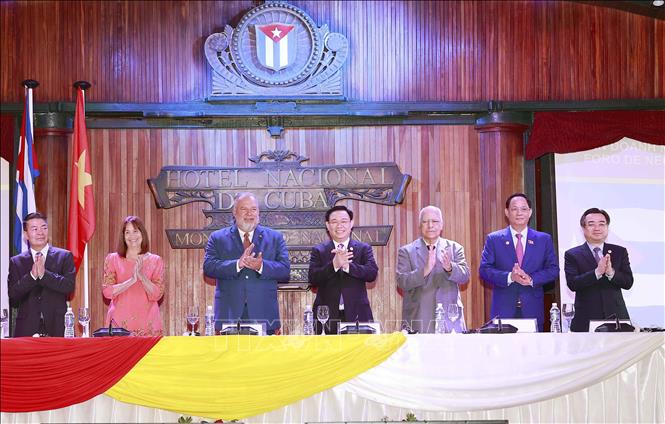 Chủ tịch Quốc hội Vương Đình Huệ dự diễn đàn doanh nghiệp Việt Nam - Cuba - Ảnh 1.
