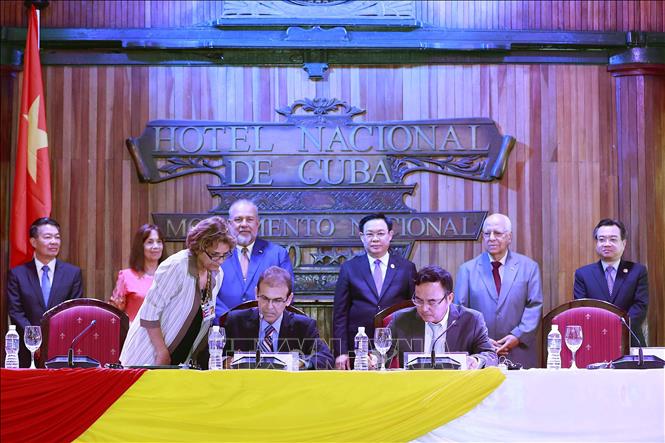 Chủ tịch Quốc hội Vương Đình Huệ dự diễn đàn doanh nghiệp Việt Nam - Cuba - Ảnh 2.