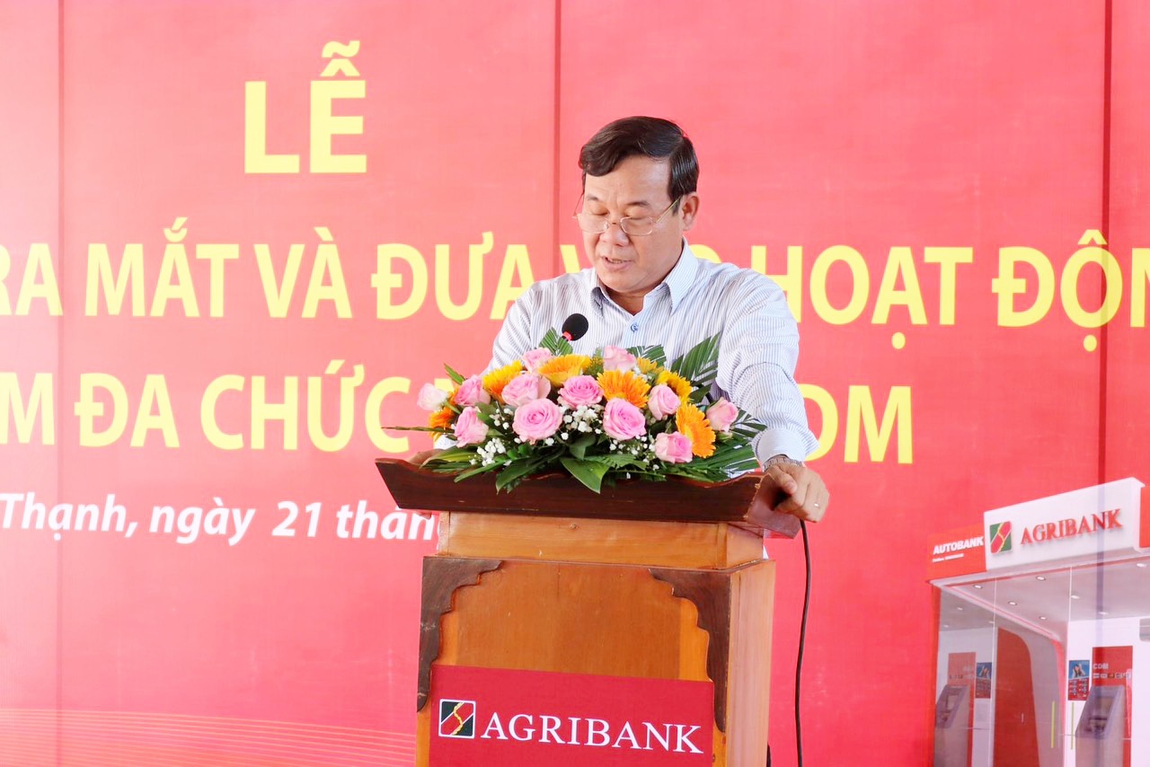 Agribank chi nhánh Cần Thơ II khai trương máy gửi, rút tiền tự động thứ 3 tại huyện Vĩnh Thạnh - Ảnh 2.