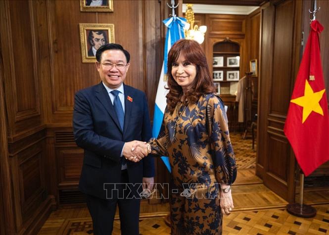 Chủ tịch Quốc hội Vương Đình Huệ gặp lãnh đạo Hạ viện, Thượng viện Argentina - Ảnh 3.