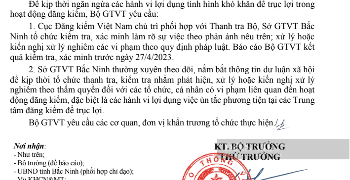 &quot;Làm luật&quot; đăng kiểm xe nhanh tại Bắc Ninh: Bộ GTVT chỉ đạo &quot;nóng&quot; - Ảnh 2.
