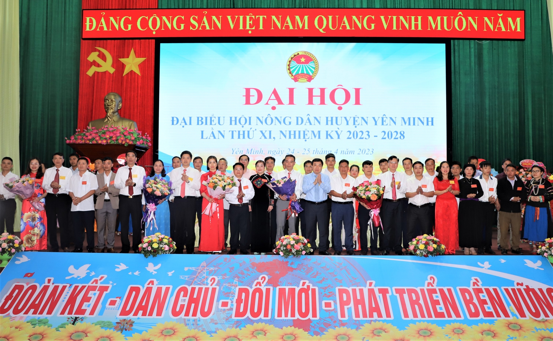 Đại hội đại biểu Hội Nông dân huyện Yên Minh lần thứ XI, bầu Ban chấp hành với 27 đồng chí - Ảnh 4.