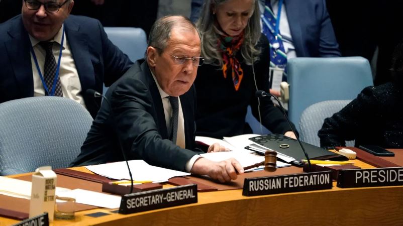 Ngoại trưởng Nga Lavrov chủ trì cuộc họp của LHQ về 'hòa bình quốc tế', các nhà ngoại giao phương Tây chỉ trích dữ dội - Ảnh 1.