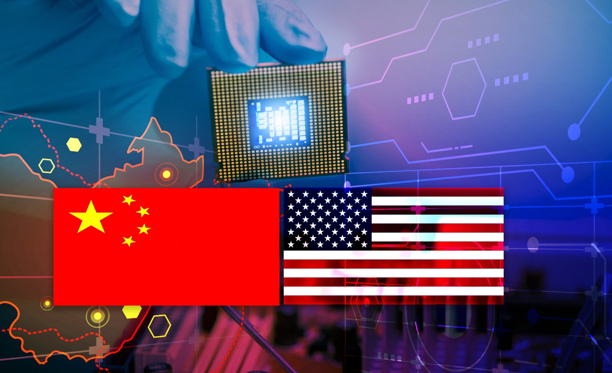 Một nghiên cứu vào cuối tháng 3 cho thấy, việc xuất khẩu thiết bị chế tạo chip bán dẫn từ Mỹ và Nhật Bản sang Trung Quốc đã giảm lần đầu tiên sau ba năm vào năm 2022, khi Mỹ tăng cường các hạn chế thương mại đối với công nghệ chip tiên tiến. Ảnh: @AFP.