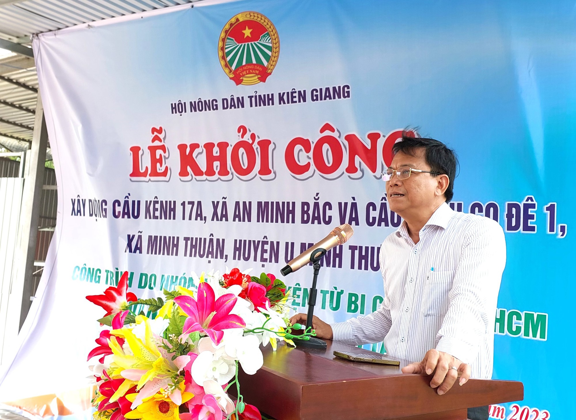 Kiên Giang: Hội Nông dân đóng góp xây 2 cầu nông thôn - Ảnh 2.