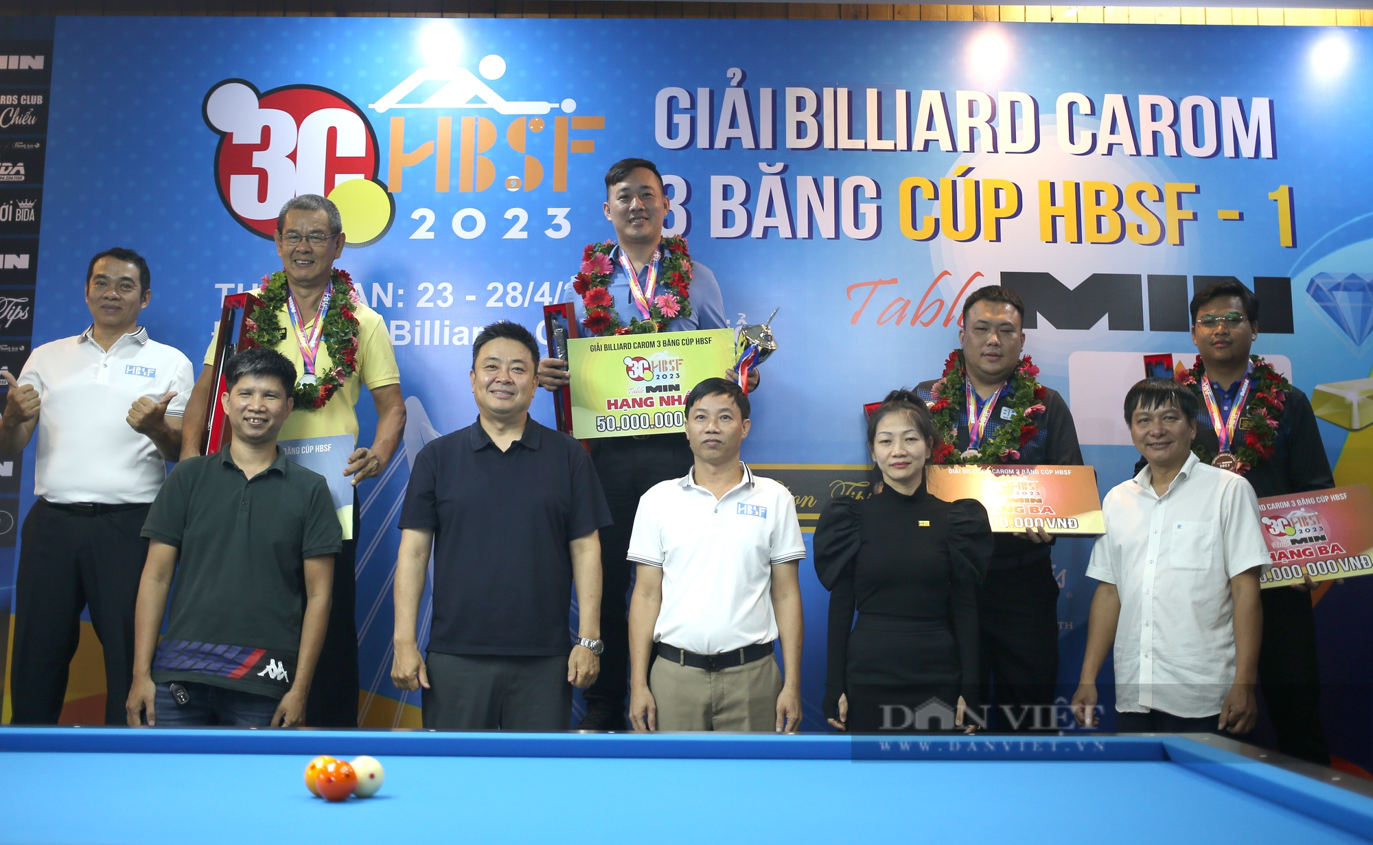 Đánh bại huyền thoại Lý Thế Vinh, Đào Văn Ly vô địch Giải billiards carom 3 băng Cúp HBSF 2023  - Ảnh 3.