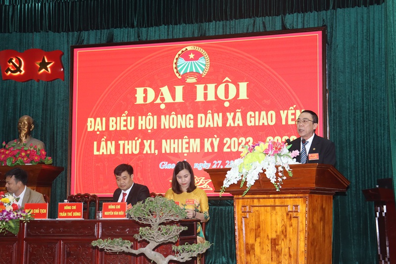 Nam Định: Hội Nông dân xã Giao Yến phấn đấu hoàn thành đạt và vượt 10/10 chỉ tiêu Đại hội nhiệm kỳ 2023-2028 đề ra - Ảnh 1.