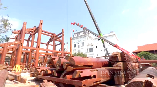 Tháo dỡ nhà gỗ triệu đô trái phép trong biệt phủ của đại gia ở Quảng Ngãi - Ảnh 5.