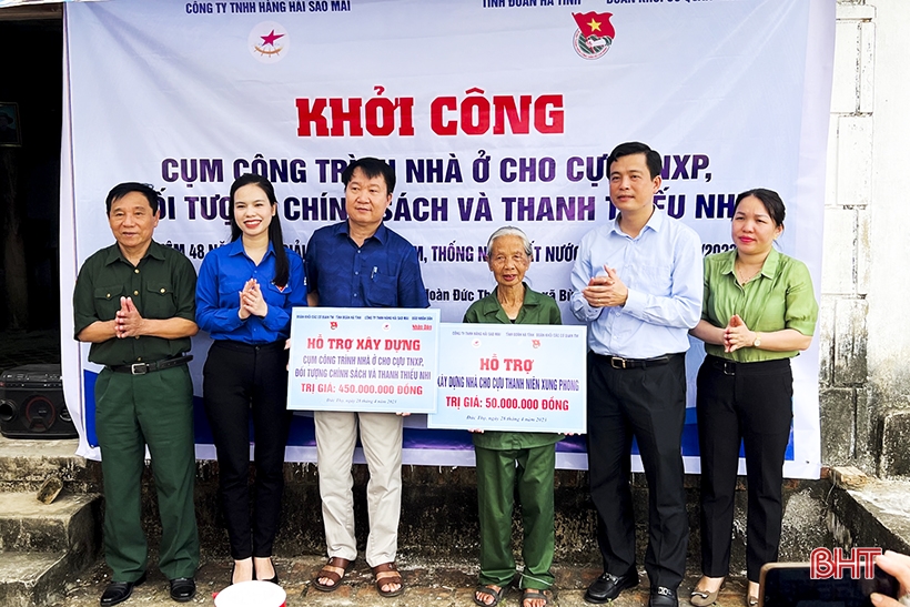 Hỗ trợ xây dựng 7 căn nhà nhân ái cho cựu thanh niên xung phong, các hoàn cảnh khó khăn ở Hà Tĩnh - Ảnh 2.