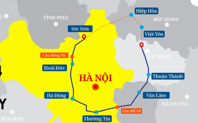 Hà Nội điều chỉnh vốn, gần 4 nghìn tỷ đồng được bố trí cho đường Vành đai 4