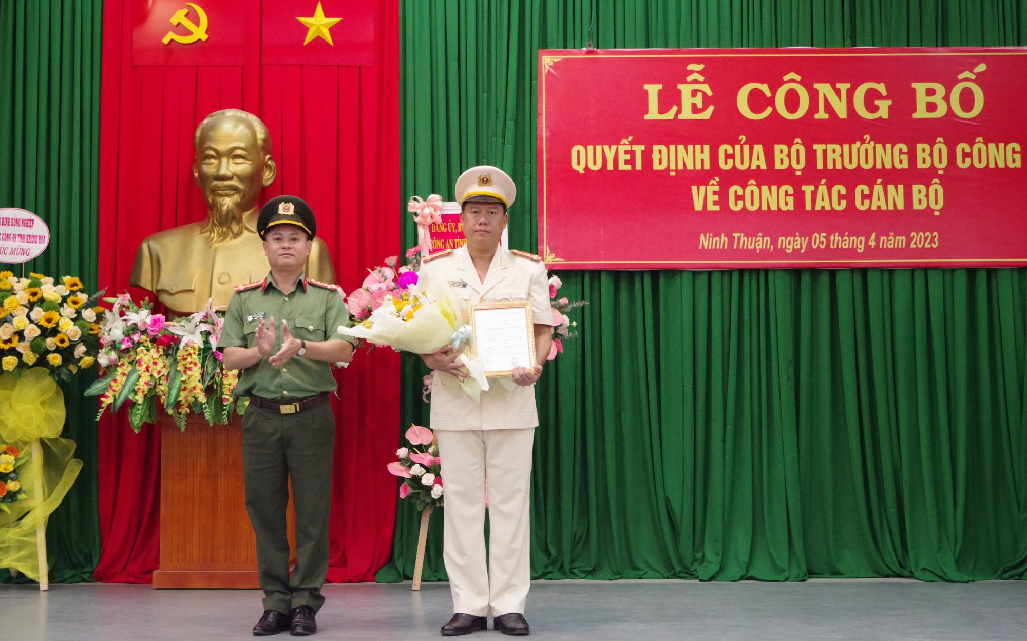 Bộ trưởng Bộ Công an bổ nhiệm Phó giám đốc Công an tỉnh Ninh Thuận