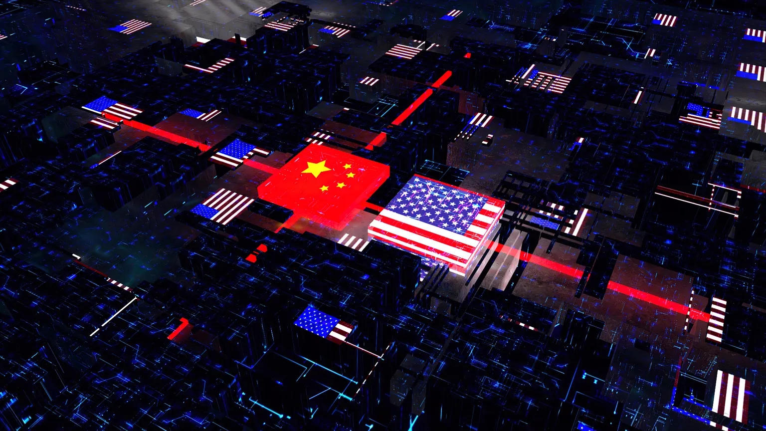 Quyết định của Nhật Bản cùng với Mỹ và Hà Lan hạn chế xuất khẩu thiết bị sản xuất chip sang Trung Quốc đang mang lại cho các đồng minh những vũ khí mới mạnh mẽ để triển khai trong cuộc chiến công nghệ đang leo thang. Ảnh: @AFP.
