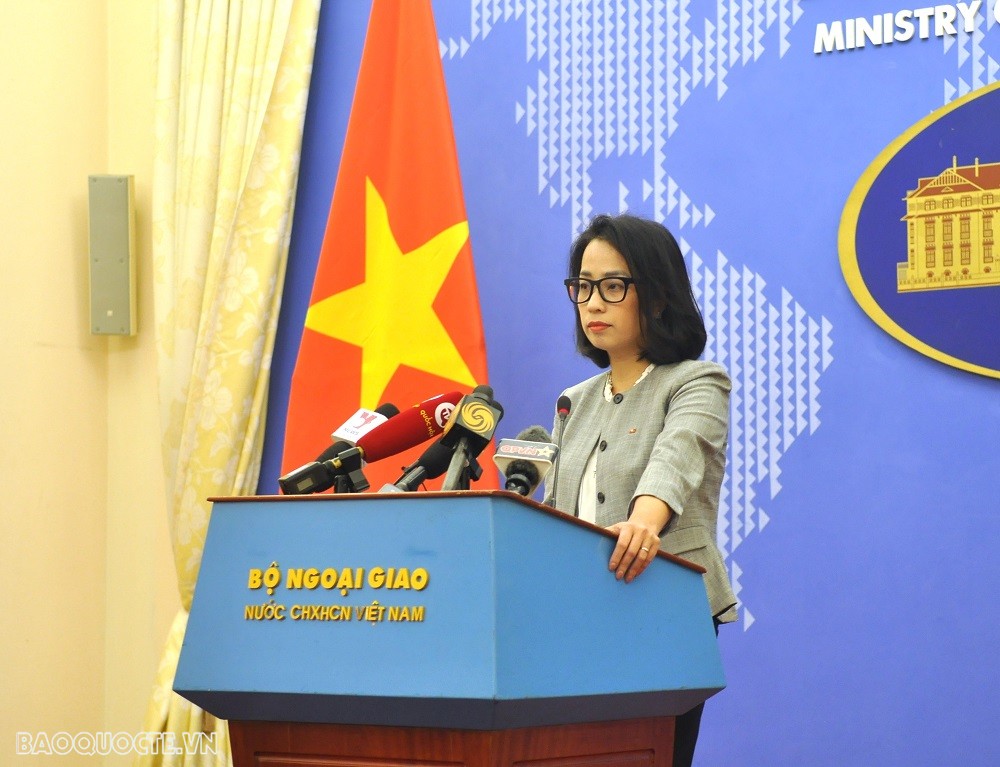 Bộ Ngoại giao cập nhật tình hình tàu Hải dương địa chất 4 của Trung Quốc xuất hiện tại vùng biển Việt Nam - Ảnh 1.