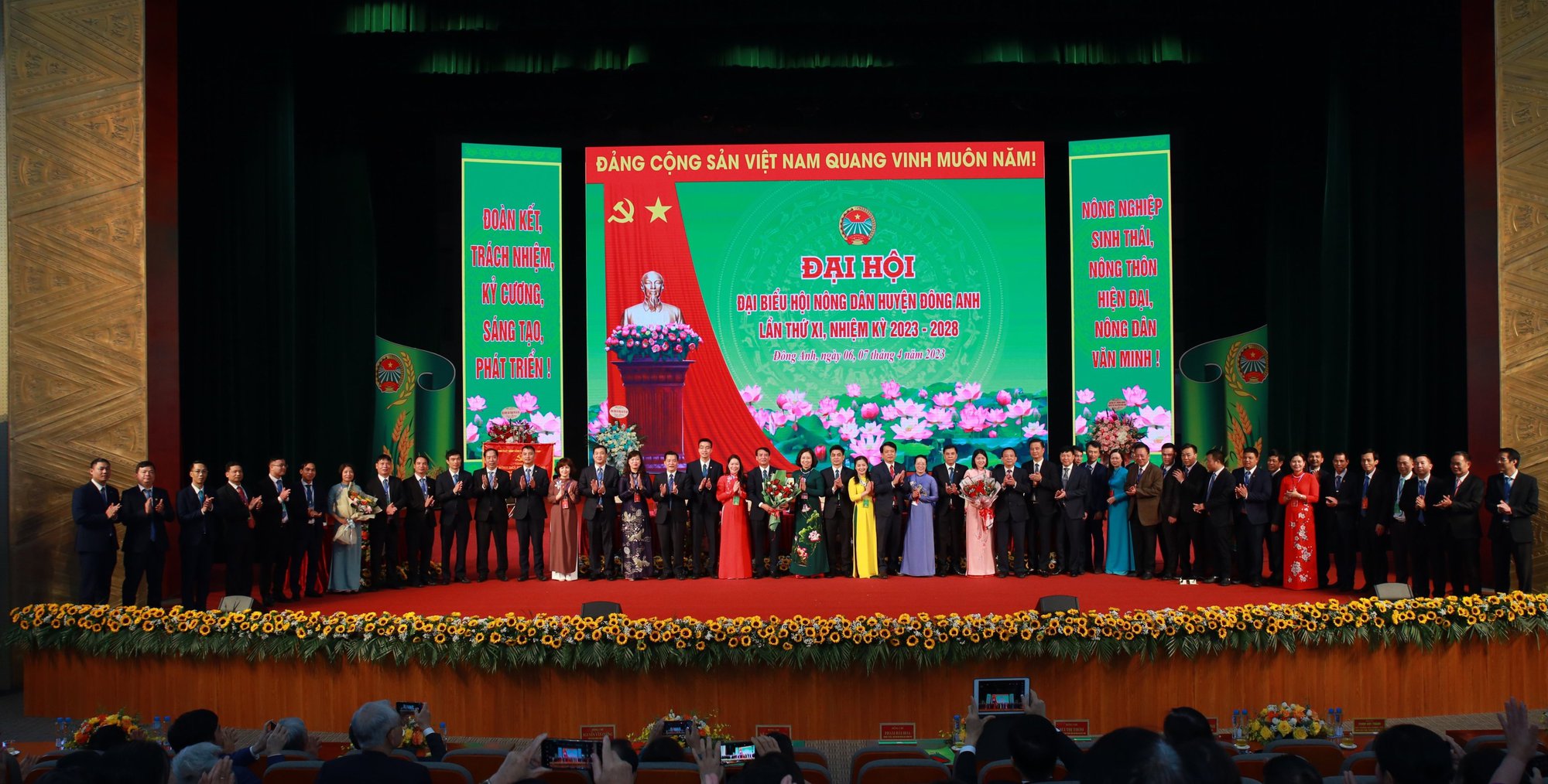 Hà Nội: Đại hội đại biểu Hội Nông dân huyện Đông Anh, ông Ngô Văn Lệ tái đắc cử chức Chủ tịch - Ảnh 5.