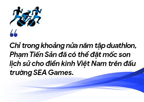 Phạm Tiến Sản: Từ “vua bạc” 3.000m vượt chướng ngại vật tới HCV duathlon SEA Games - Ảnh 3.