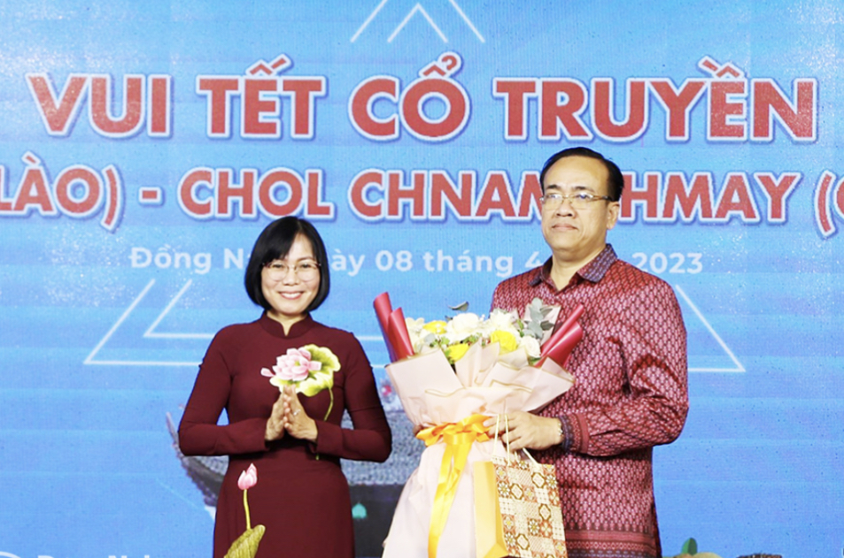 Đồng Nai tổ chức vui Tết cổ truyền Bunpimay, Chol Chnam Thmay cho sinh viên Lào và Campuchia - Ảnh 1.