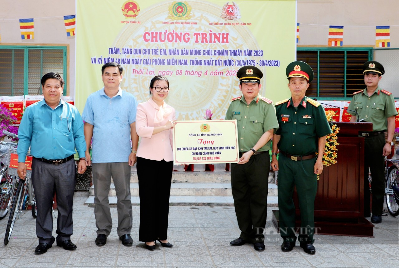Thiếu tướng Đinh Văn Nơi tặng quà đồng bào Khmer tại Cần Thơ Tết cổ truyền Chôl Chnăm Thmây - Ảnh 2.